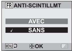 SANYO VPC-E2BL - Sélectionnez "ANTI-SCINTILLMT" et appuyez sur le bouton SET. - 1