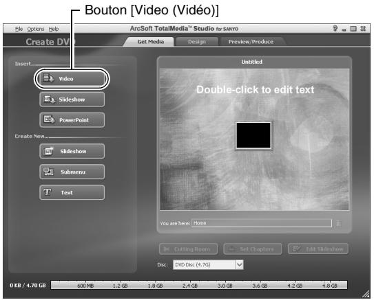 SANYO VPC-WH1YL - Cliquez sur l'icône [Create video (Créer une vidéo)]. - 1