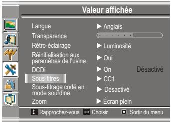 SANYO AVL-191 - Régler les sous-titres - 1