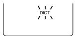 SANYO ICR-B34 - DICT (oder CONF): Einstellen der Aufnahmeumgebung - 1