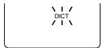 SANYO ICR-B34 - DICT (ou CONF): réglage du type d'enregistrement - 1