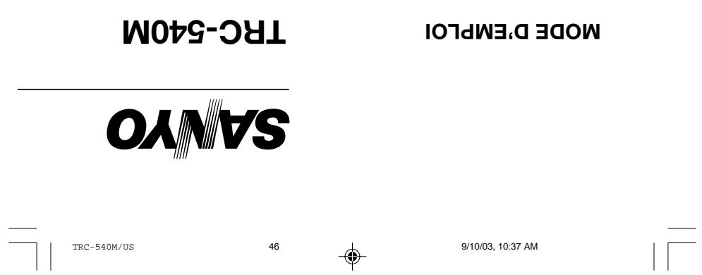 SANYO TRC-540M - NOI⊥NNEWIT - 5