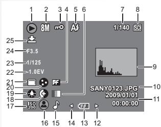 SANYO VPC-E890 - Mode d'Affichage de la lecture - 1