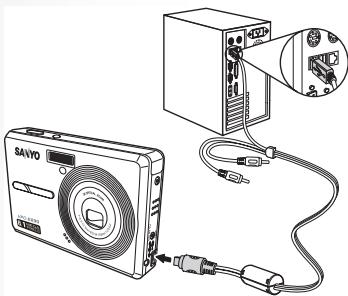SANYO VPC-E890 - Transfert de photos/vidEOS sur votre ordinateur - 1
