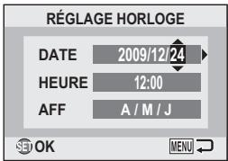 SANYO VPC-X1200 - Réglez la date et l'heure. - 1