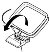 NAD T763 - BRANCHEMENT DES ANTENNES ASSEMBLAGE DE L'ANTENNE CADRE AM - 2