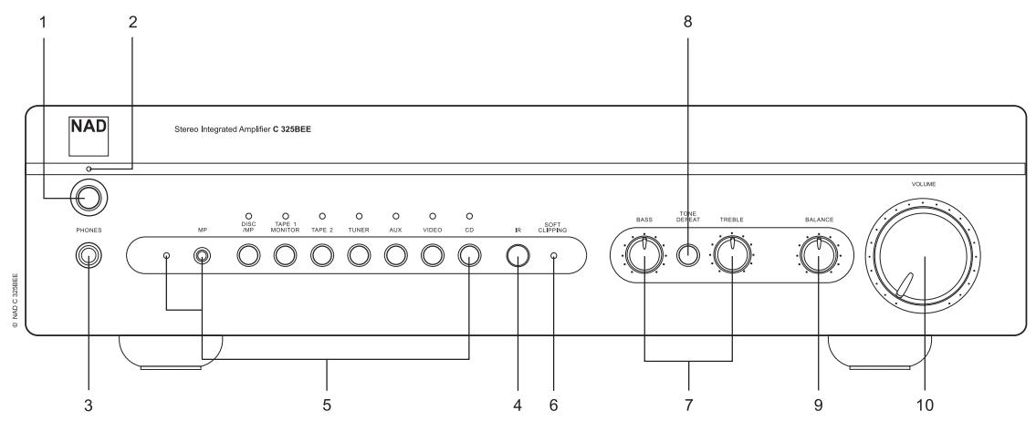 NAD C325BEE - FRONT PANEL CONTROLS - 1