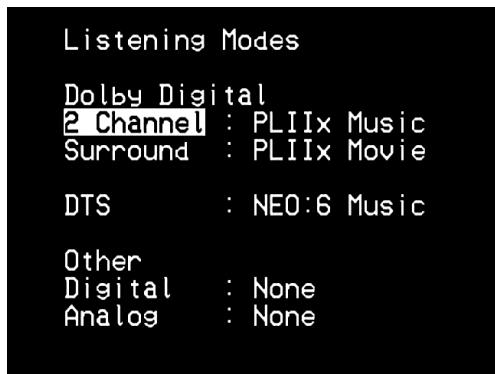 NAD T737 - LISTENING MODE (MODE D'ÉCOUTE) - 1