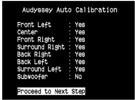 NAD T785 HD - AUTO-CALIBRAGE AUDYSSEY (AUDYSSEY AUTO CALIBRATION) - 1