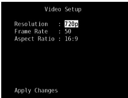 NAD T785 HD - CONFIGURATION DE LA VIDÉO (VIDEO SETUP) - 1