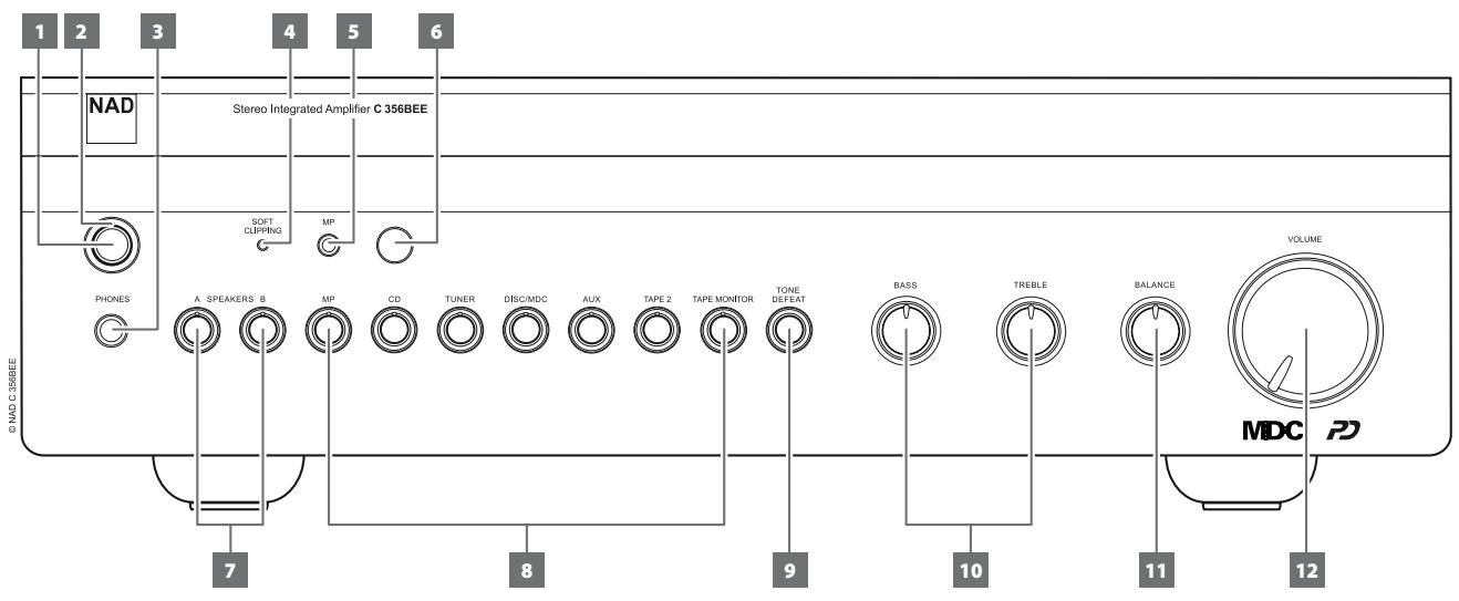 NAD C 356BEE - PANNEAU AVANT - 1