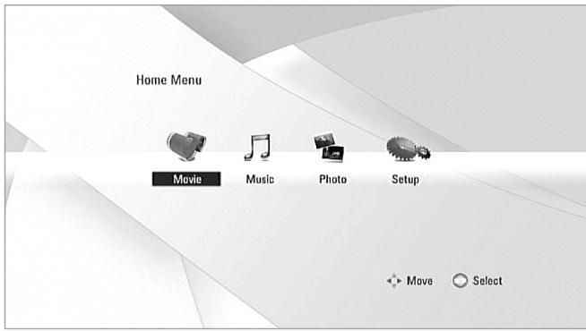NAD T567 - Utilisation du MENU d'accueil - 1