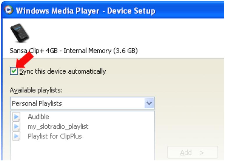 SANDISK SANSA CLIP PLUS - Transfert de sélections - 3