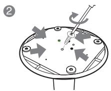 SAMSUNG HT-TXQ120T - Installation de l'enceinte sur son support - 2