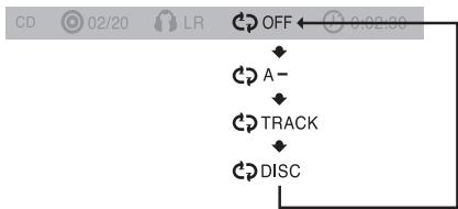 SAMSUNG HT-TXQ120T - Pour sélectionner le mode Répéétition de lecture dans l'écran information du disque - 9