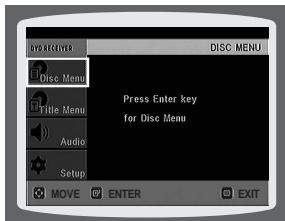 SAMSUNG HT-TXQ120T - Utilisation du menu du disque - 3