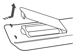 SAMSUNG HT-TXQ120T - Insérez les piles de la télécommande - 1