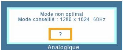 SAMSUNG SYNCMASTER 720N - Messages d'avertissements - 1