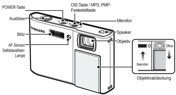 SAMSUNG I100 - Identification der Funktionen / Lieferumfang der Kamera - 1