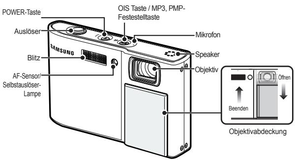 SAMSUNG SAMUSNG I100 - Identification der Funktionen / Lieferumfang der Kamera - 1