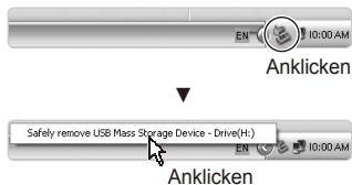 Anklicken Safely remove USB Mass Storage Device - Drive(H:) EN EN 10:00 AM 10:00 AM