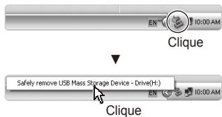 Clique Safely remove USB Mass Storage Device - Drive(H:) Clique