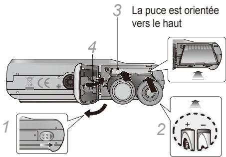 La puce est orientée vers le haut 1 2 3 4