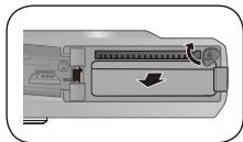 SAMSUNG ES60_ES63 - Inserimento della batteria e della scheda di memoria - 3