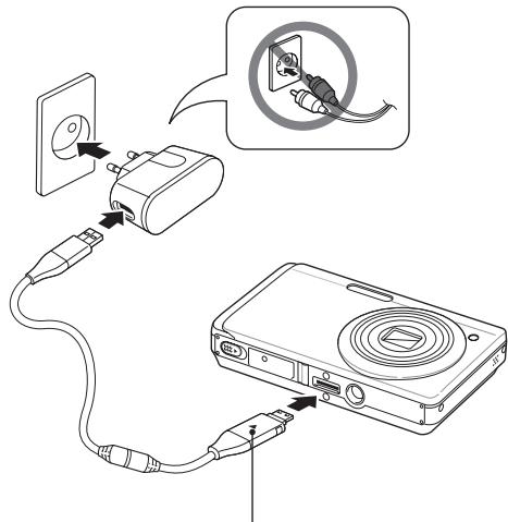 SAMSUNG ST550_ST-560 - Carregando a bateria - 1