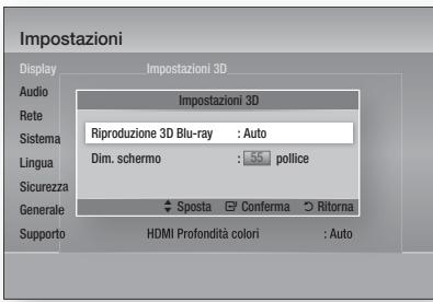 SAMSUNG HT-D5200 - Impostazioni 3D - 1