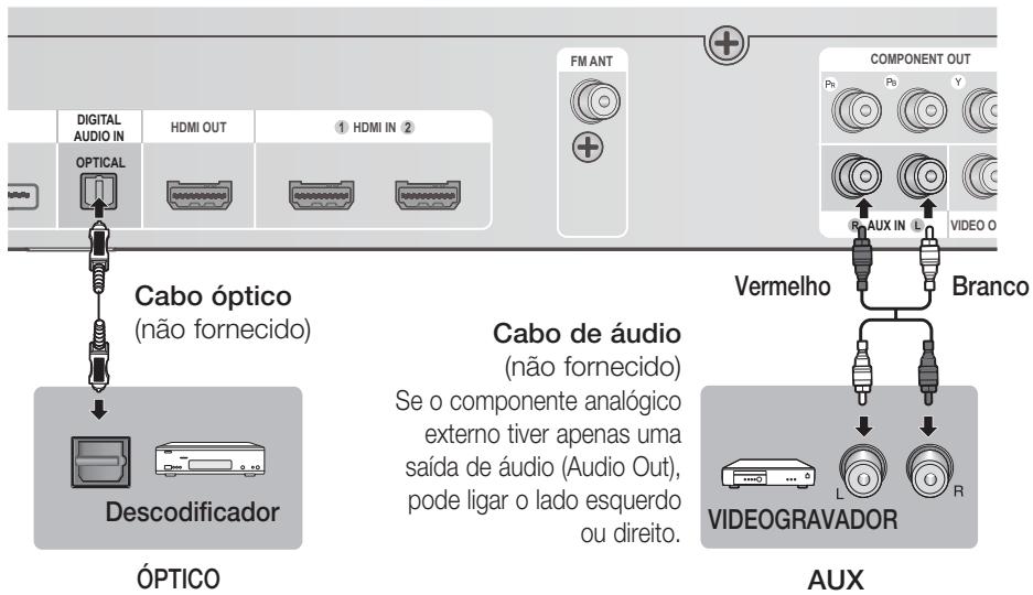 SAMSUNG HT-D5200 - Ligar audio a partir de componentes externos - 1
