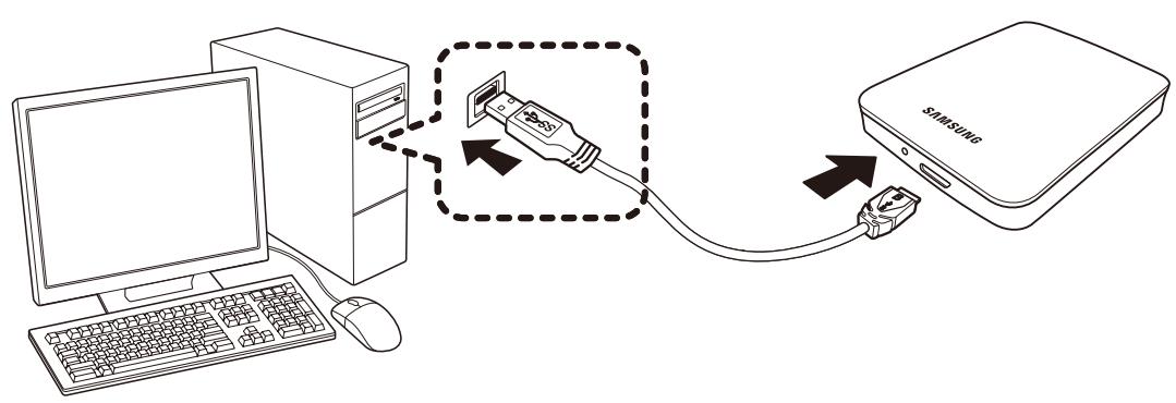 SAMSUNG HX-M500TAY - - Branchement à un ordinateur de bureau - 1