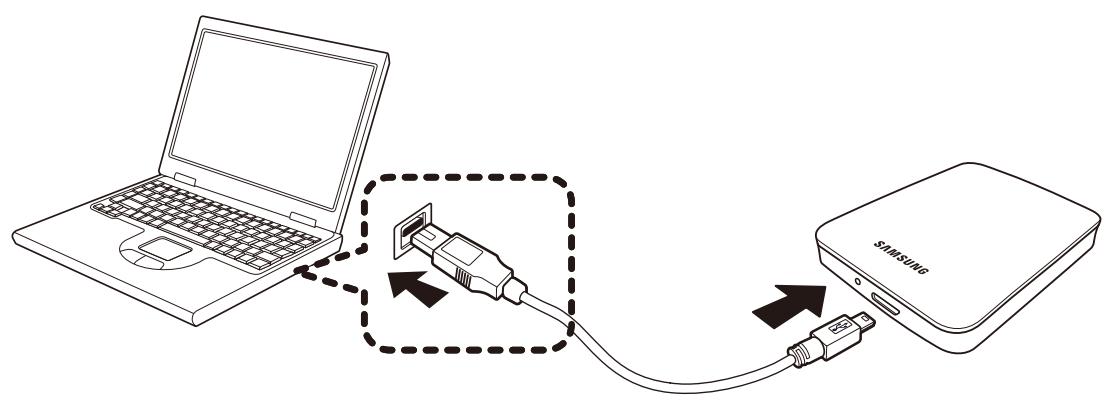 SAMSUNG HX-M500TAY - - Branchement à un ordinateur portable - 1
