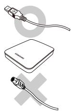 SAMSUNG HX-M640UAA - Utilisation du câble de données - 1