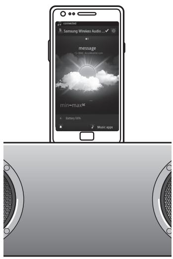 SAMSUNG DA-E570 - USING THE DOCKING MODE WITH SAMSUNG GALAXY AND APPLE DEVICES - 1