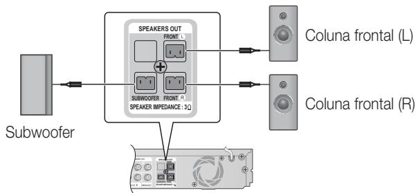 SAMSUNG HT-D5200 - Ligar as colunas - 2
