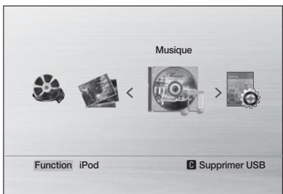 SAMSUNG HT-D550 - Écouter de la musique (mode IPOD) - 1