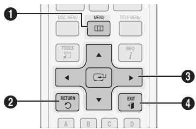 SAMSUNG HT-D550 - Definir o menu de configuração - 1