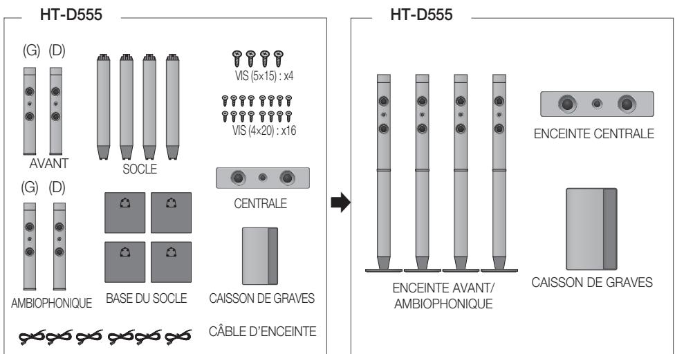 SAMSUNG HT-D550 - Composants des enceintes - 2