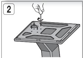 SAMSUNG HT-D550 - Installation des enceintes sur le socle tallboy - 2