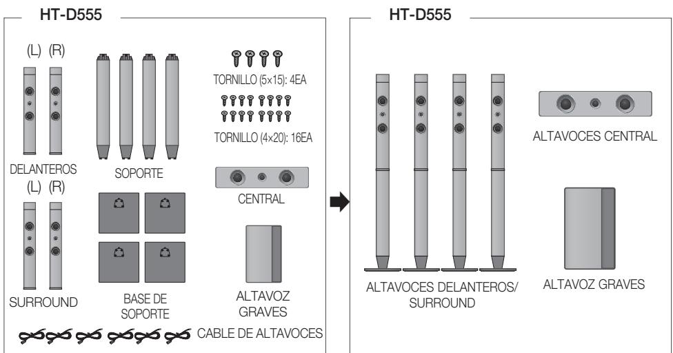 SAMSUNG HT-D550 - Componentes de los altavoces - 2
