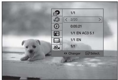 SAMSUNG HT-D550 - Affichage des informations du disque - 2