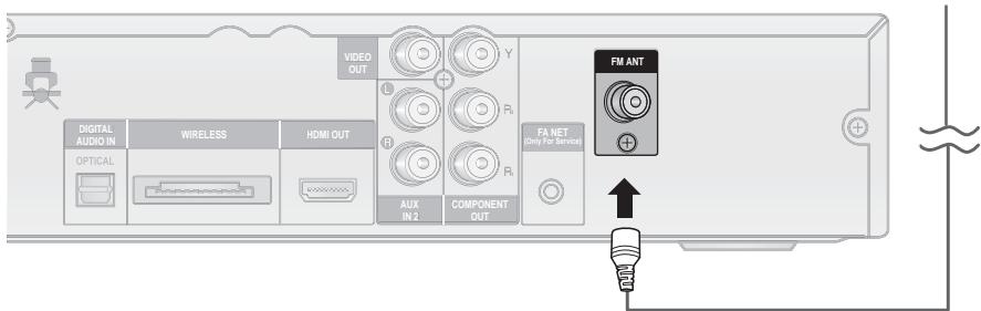 SAMSUNG HT-D550 - Connexion de l'antenne FM - 1