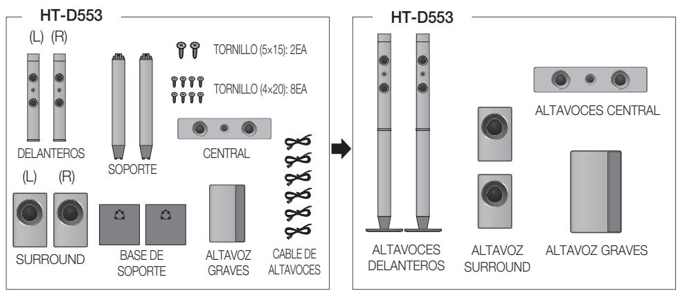 SAMSUNG HT-D550 - Componentes de los altavoces - 1