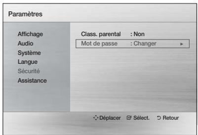 SAMSUNG HT-D550 - Modification du mot de passe - 1