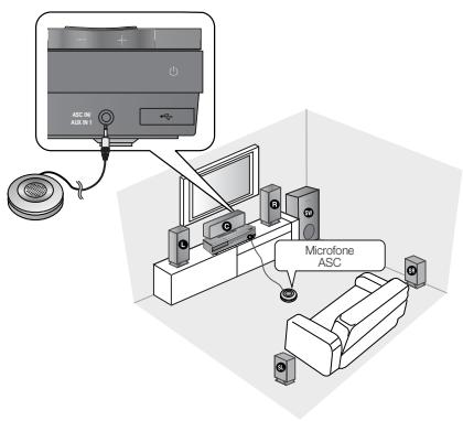 SAMSUNG HT-D550 - Definição de ASC (Auto Sound Calibration) - 1