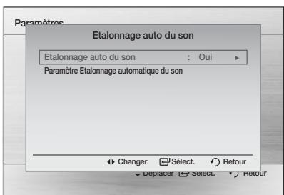 SAMSUNG HT-D550 - Étalonnage automatique du son - 1