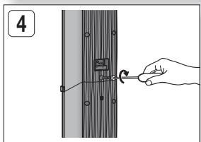SAMSUNG HT-D550 - Installation des enceintes sur le socle tallboy - 4