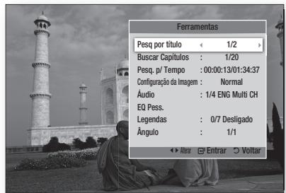 SAMSUNG HT-E5550WK - Usando o botão TOOLS - 2