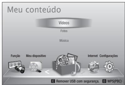 SAMSUNG HT-E5550WK - Reproduzindo um disposito de armazenamento USB - 2